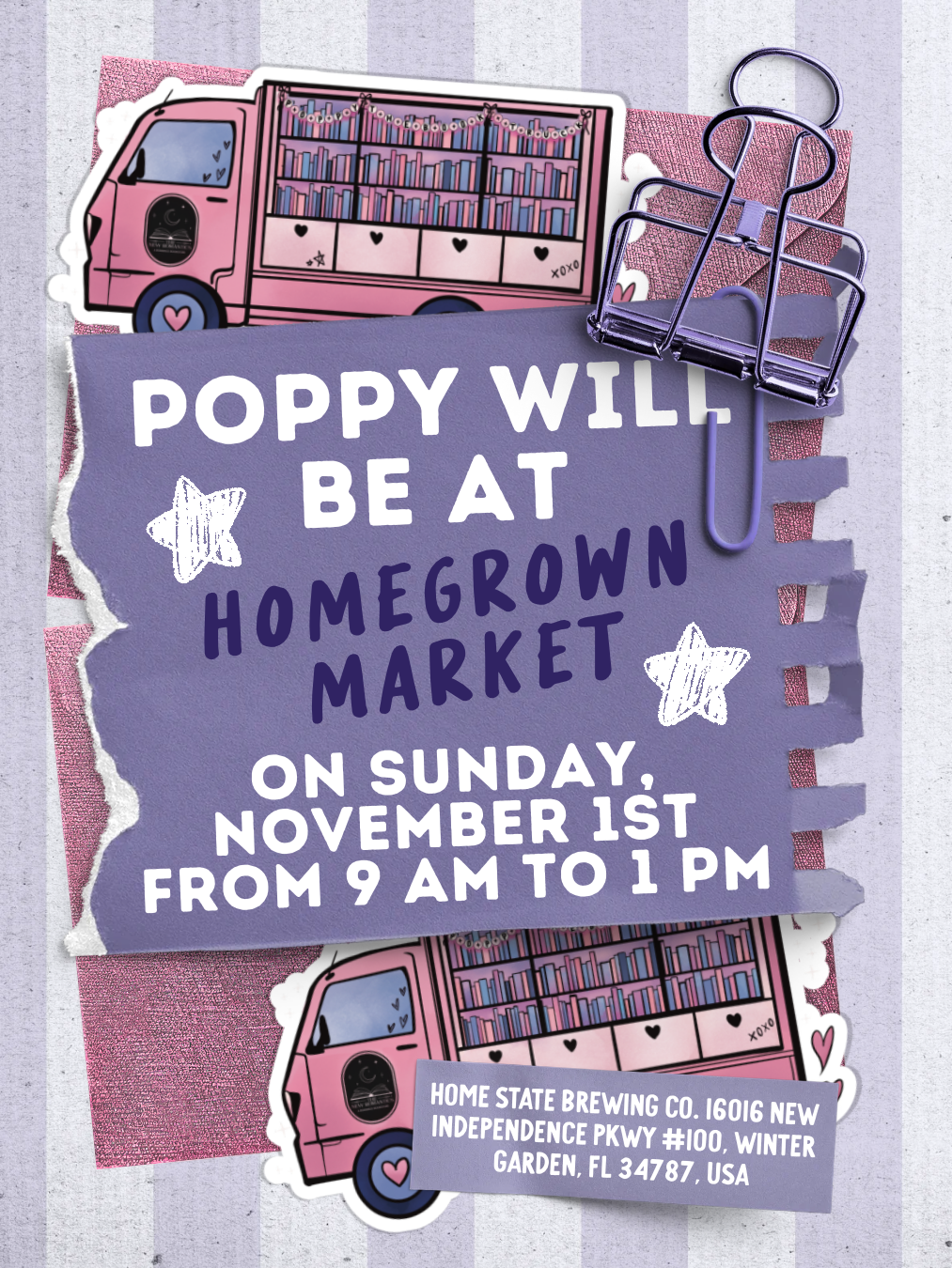 Homegrown Market Poppy Pop-Up