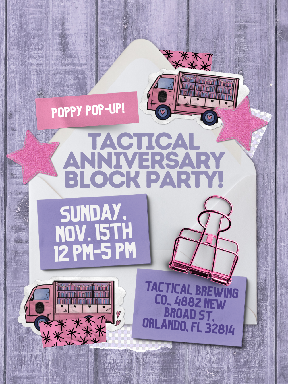Poppy Pop-up at Tactical Anniversary Block Party