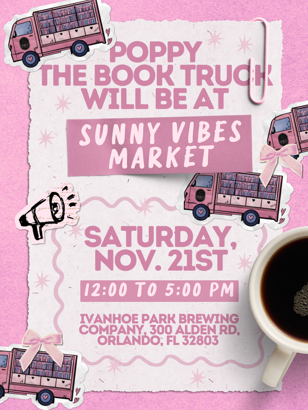 Sunny Vibes Market Poppy Pop-Up
