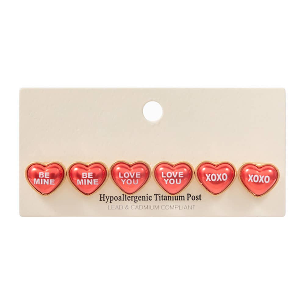 3Pairs Stud Earrings