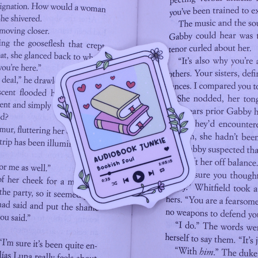 Audiobook Junkie Sticker