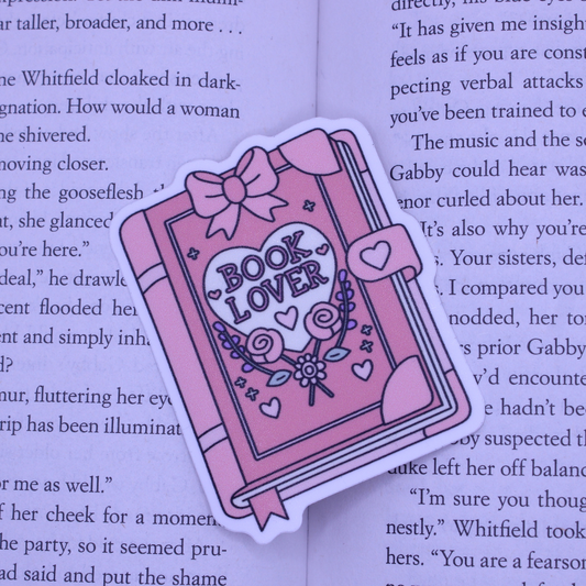 Book Lover Book Sticker