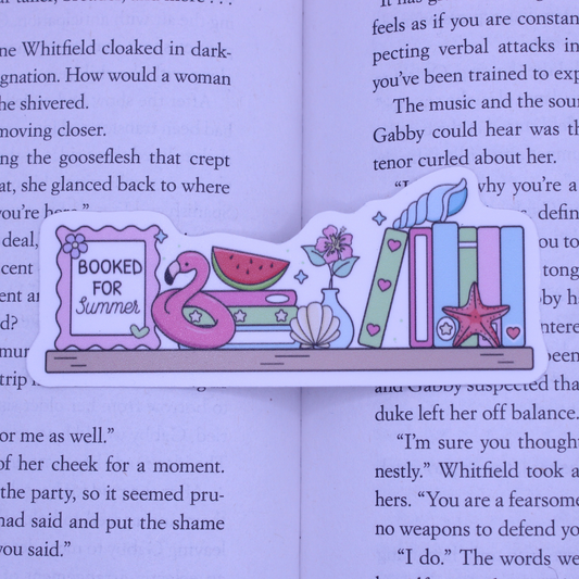 Booked for the Summer Sticker