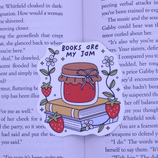 Books Are My Jam Sticker