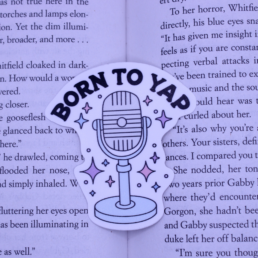 Born to Yap Microphone Sticker