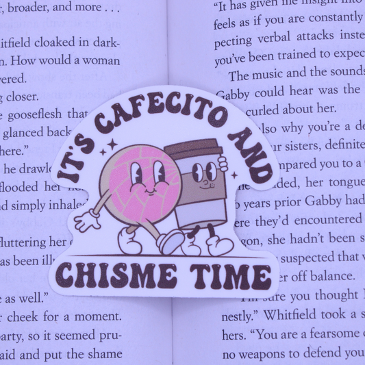Cafecito & Chisme Time Sticker