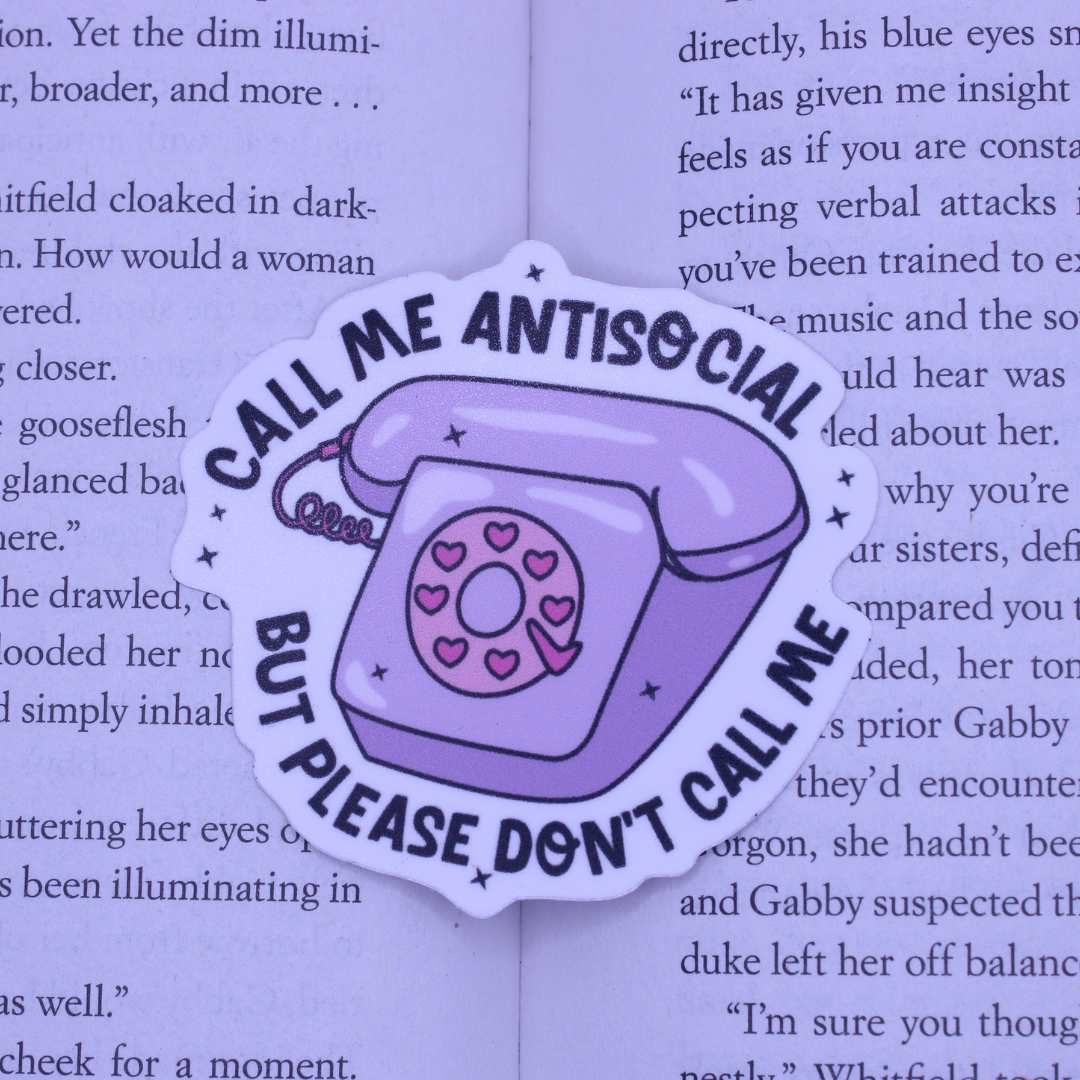 Call Me Antisocial Sticker