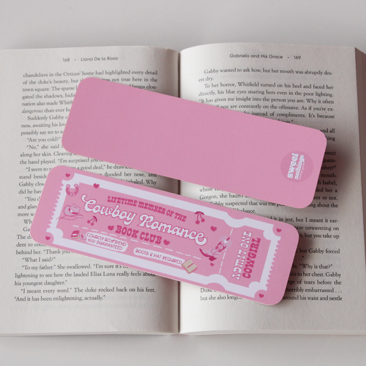 Cowboy Romance Book Club Bookmark