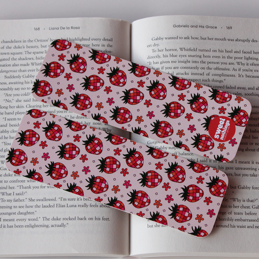 Disco Strawberries Bookmark