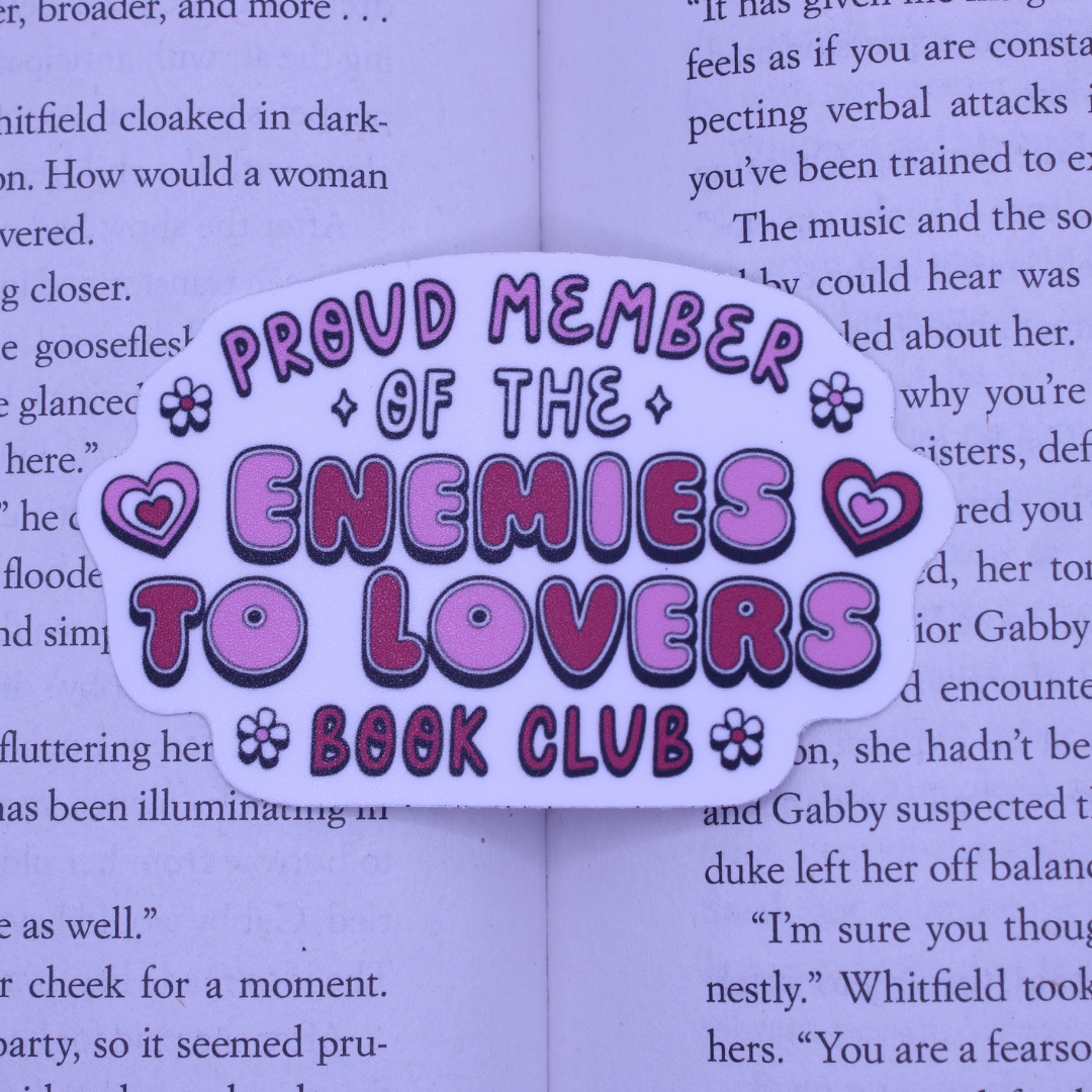Enemies to Lovers Book Club Sticker