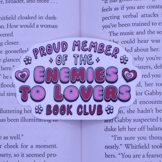 Enemies to Lovers Book Club Sticker