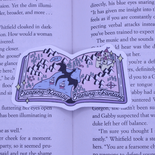 Entering Fantasy Book Sticker