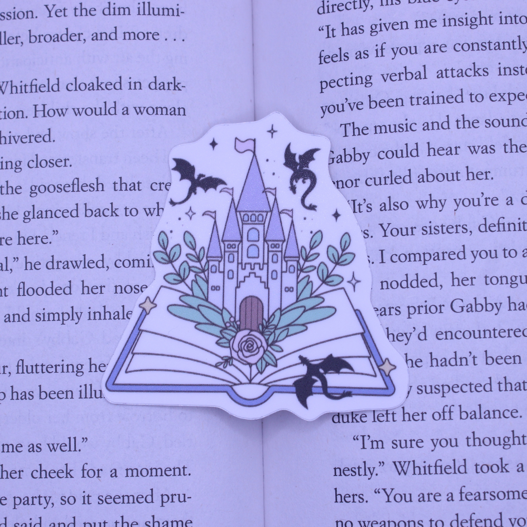 Fantasy Open Book Sticker