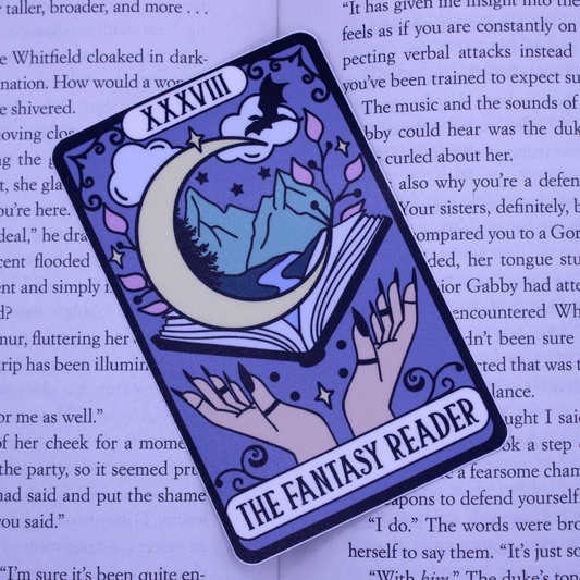 Fantasy Reader Tarot Card Sticker