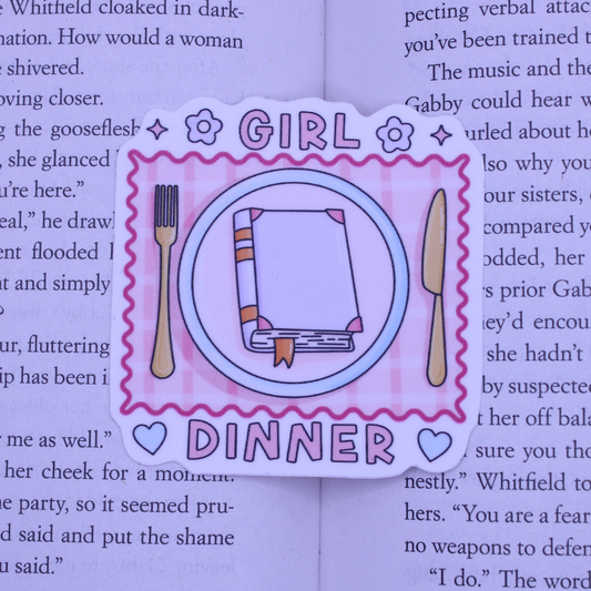 Girl Dinner Sticker