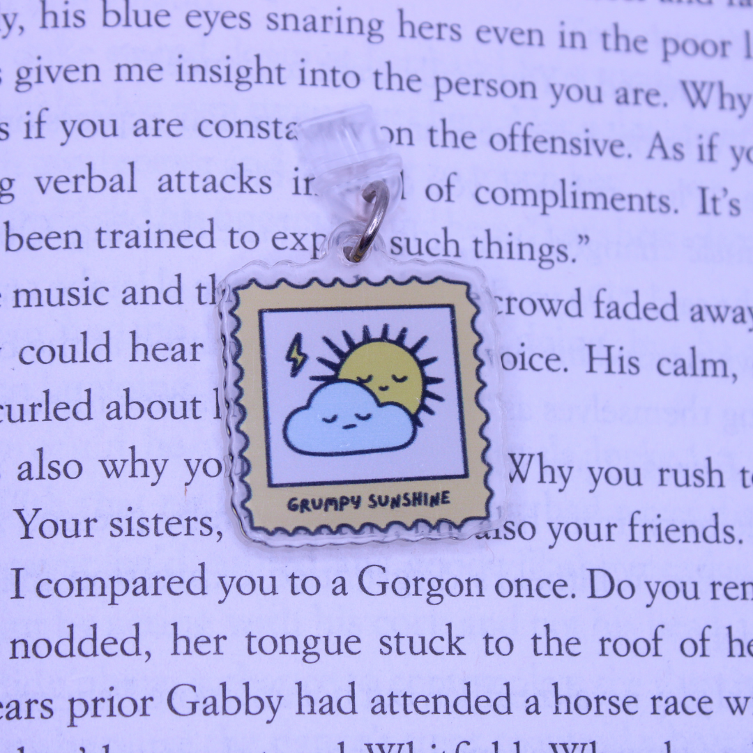 Grumpy Sunshine Kindle Charm