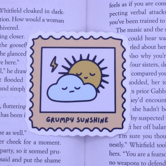 Grumpy Sunshine Stamp Sticker