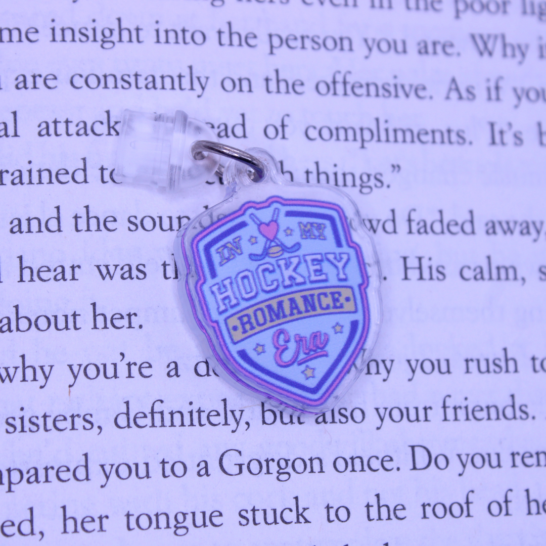 In My Hockey Romance Era Kindle Charm