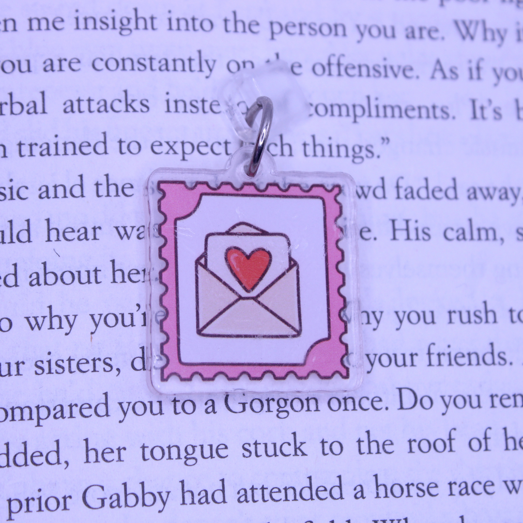 Love Letter Stamp Kindle Charm