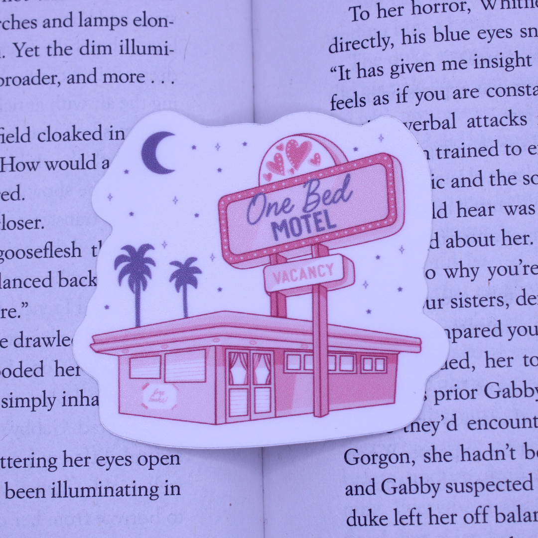 One Bed Motel Sticker