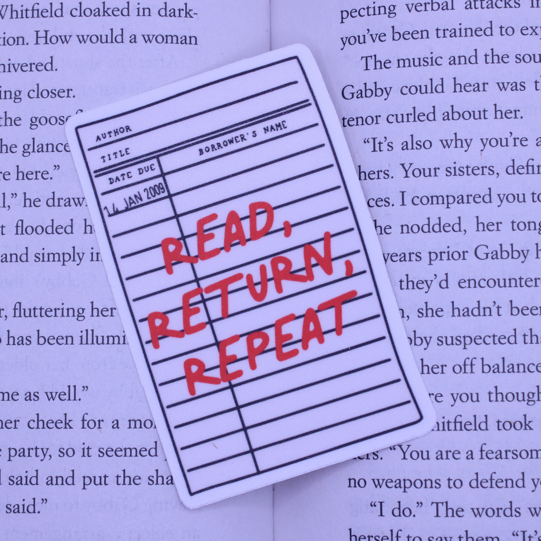 Read Return Repeat Sticker