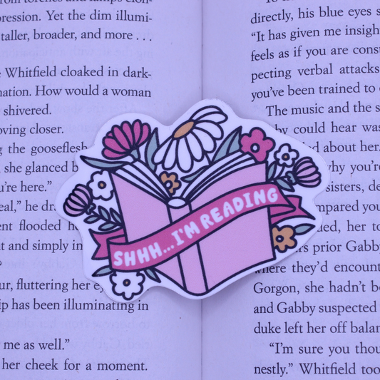 Shh I'm Reading Sticker