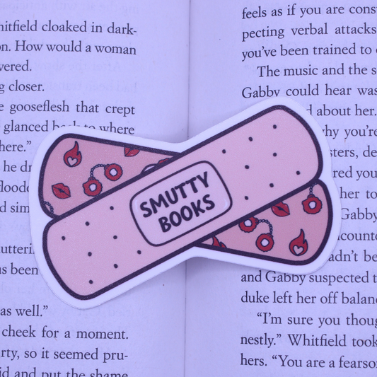 Smutty Books Bandaid Sticker