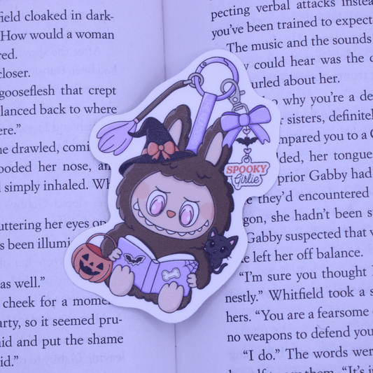 Spooky Girlie Keychain Sticker