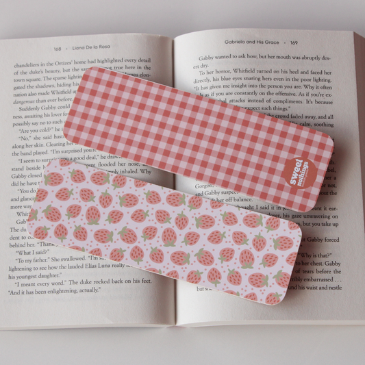 Strawberry Picnic Bookmark