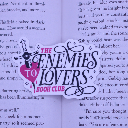 The Enemies to Lovers Book Club Sticker