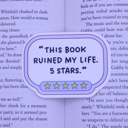 This Book Ruined My Life Sticker