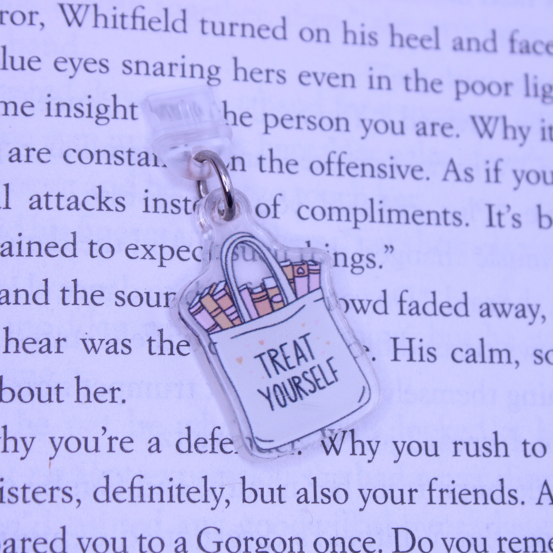 Treat Yourself Bag Kindle Charm