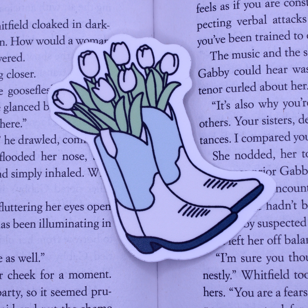 Tulip Cowboy Boots Sticker