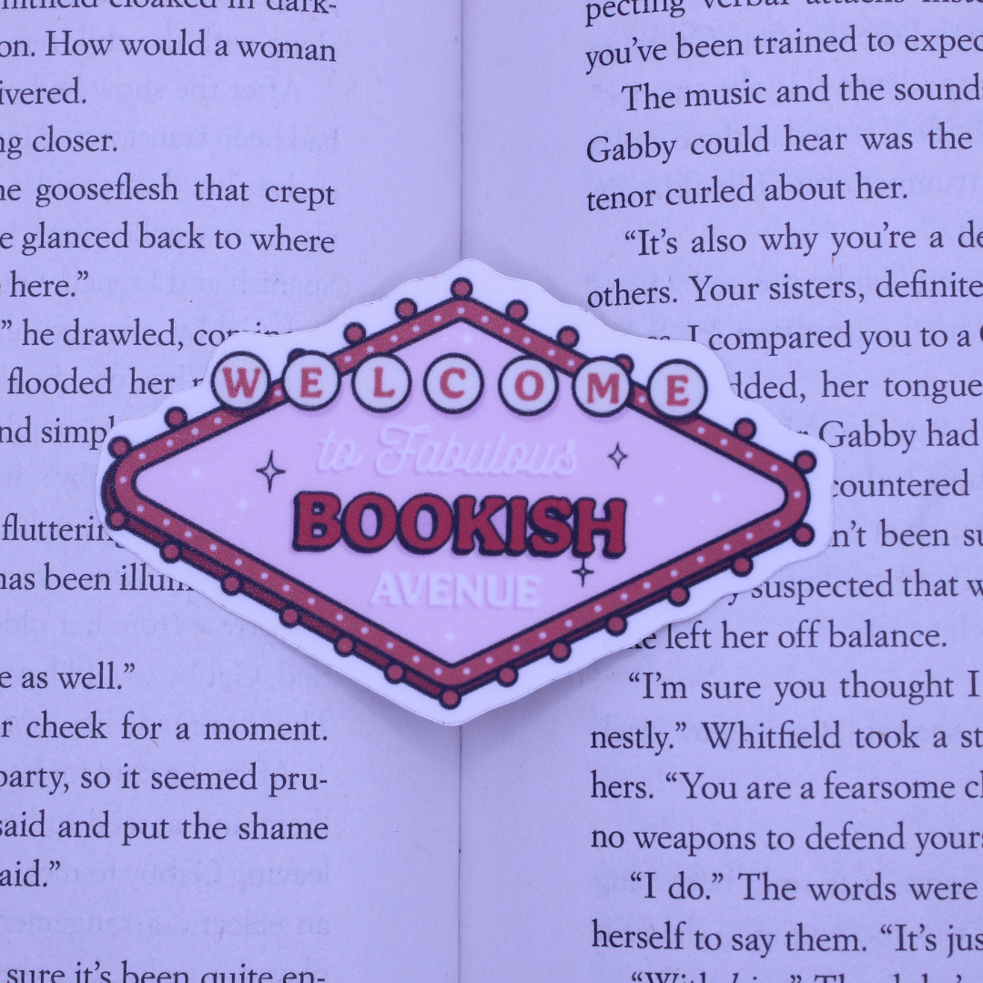 Welcome to Fabulous Bookish Avenue Sticker