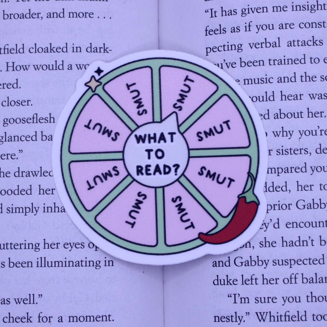 What to Read Smut Wheel Sticker