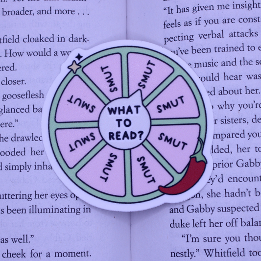 What to Read Smut Wheel Sticker