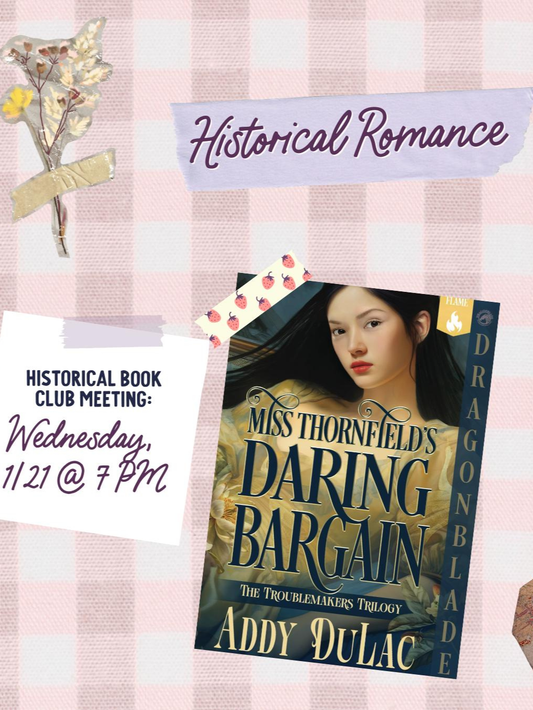 Historical Romance Book Club | Miss Thornfield's Daring Bargain