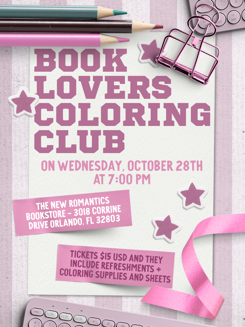 Book Lovers Coloring Club