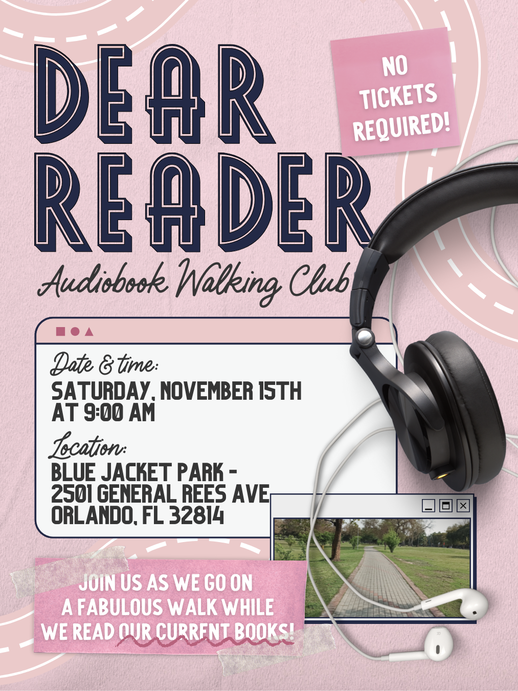 [November] Dear Reader Audiobook Walking Club