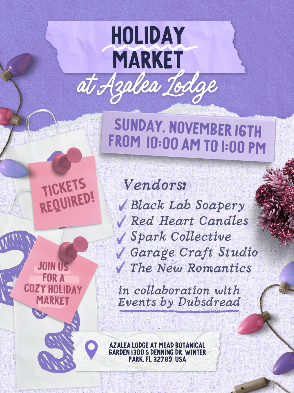 Holiday Market at Azalea Lodge