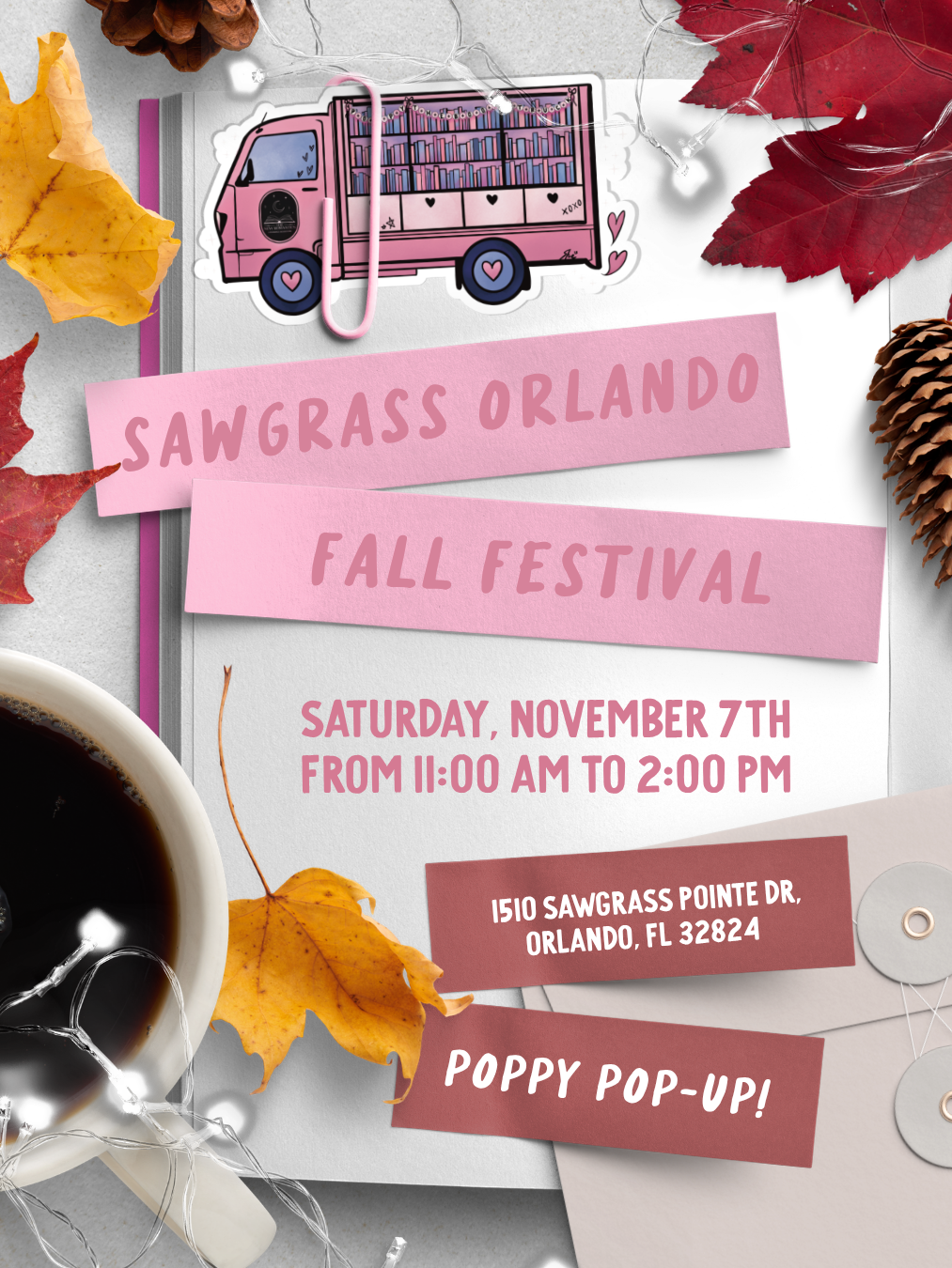 Sawgrass Orlando Fall Festival Poppy Pop-Up
