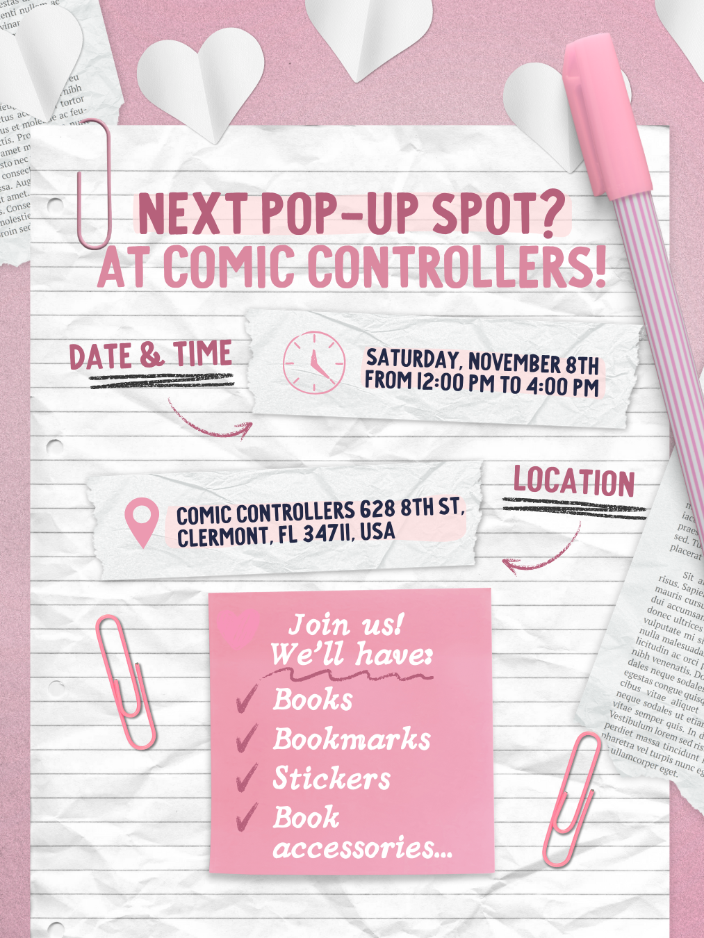 Comic Controllers x The New Romantics Pop-Up