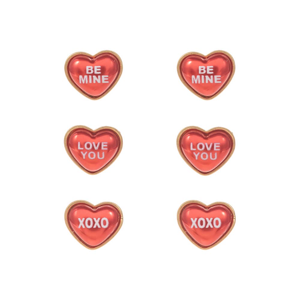 3Pairs Stud Earrings