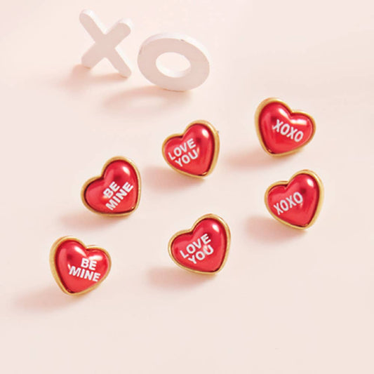 3Pairs Stud Earrings
