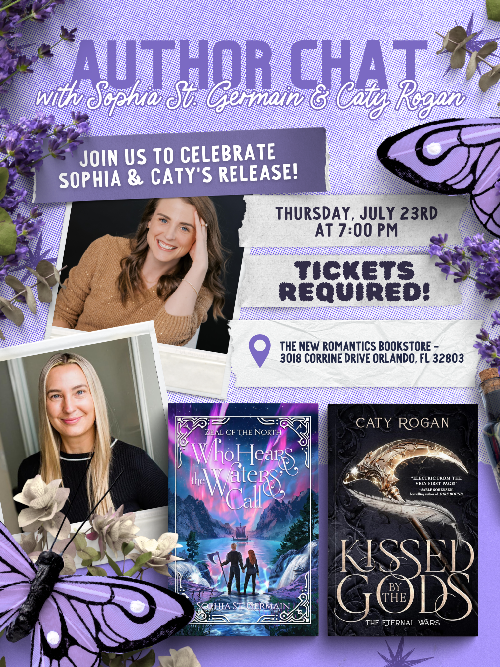 Author Chat with Sophia St. Germain and Caty Rogan