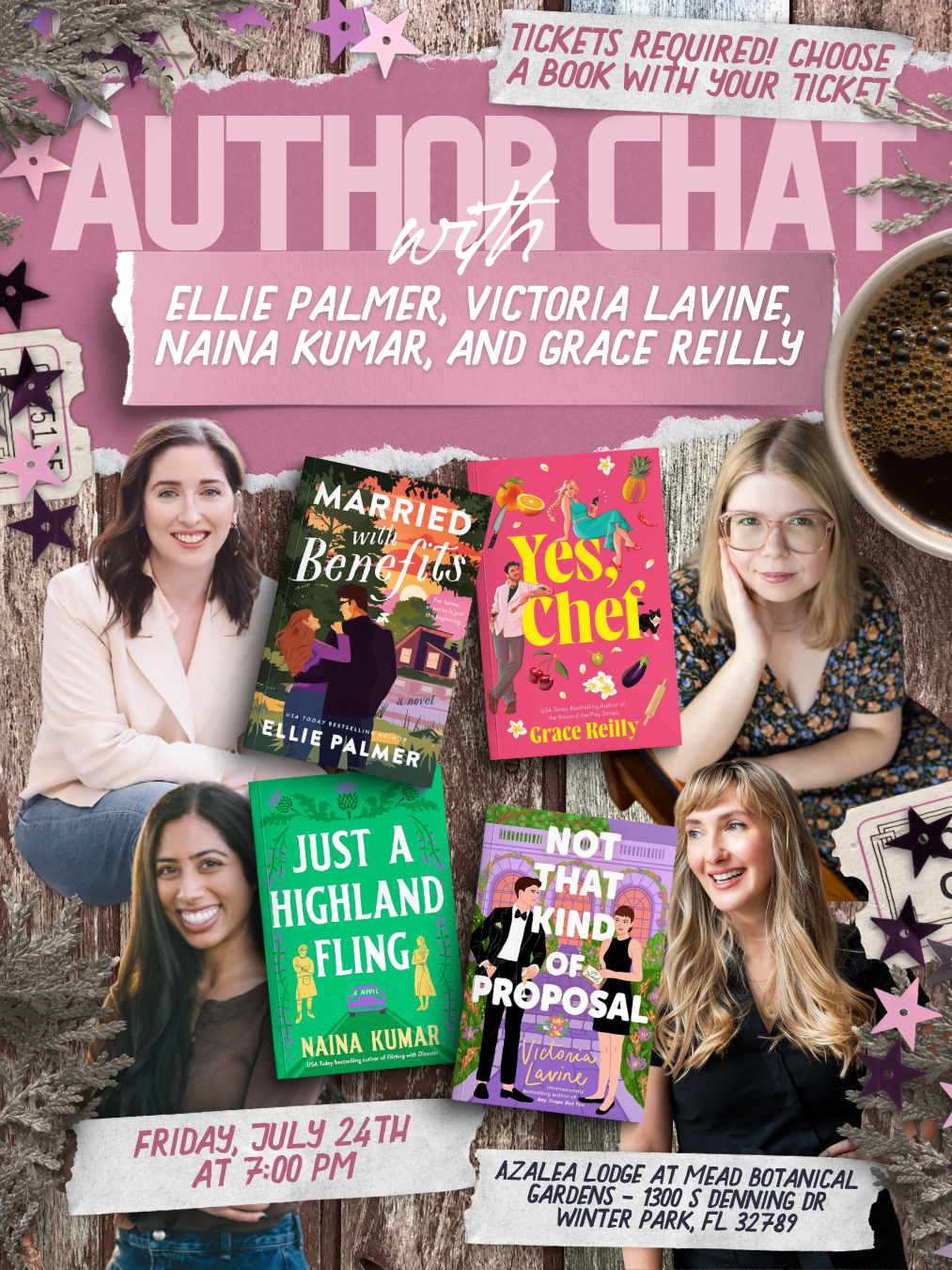 Author Chat with Ellie Palmer, Naina Kumar, Grace Reilly, and Victoria Lavine