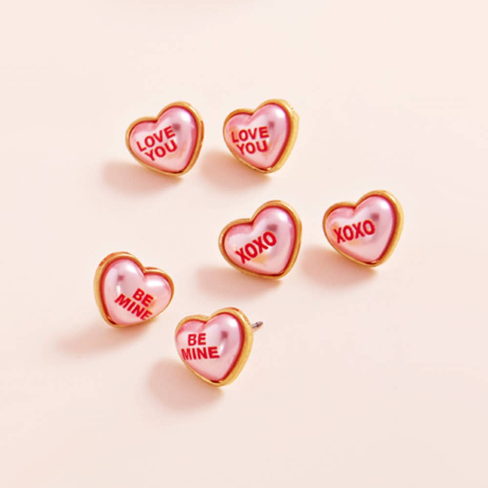3Pairs Stud Earrings