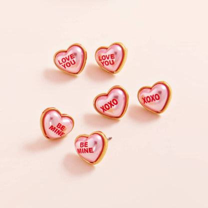 3Pairs Stud Earrings