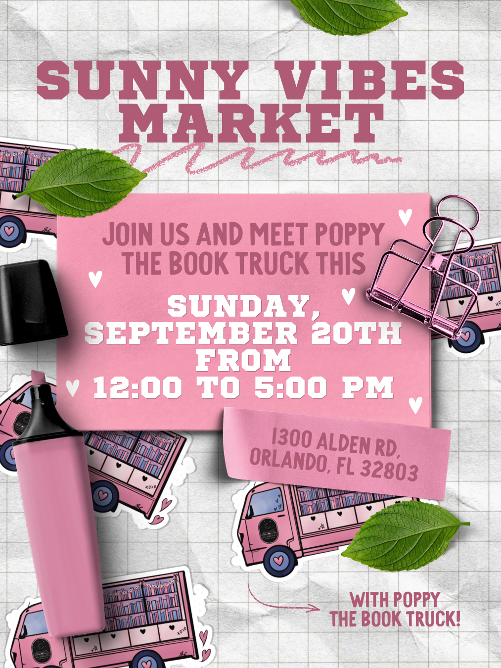Sunny Vibes Market Poppy Pop-Up