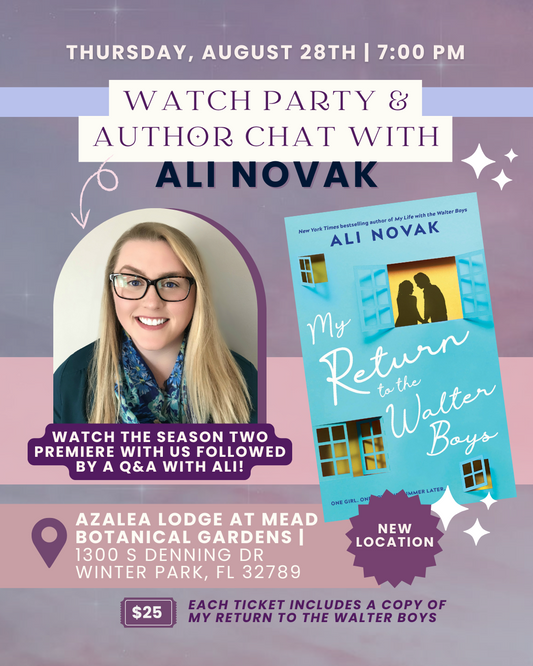 Watch Party & Author Chat with Ali Novak